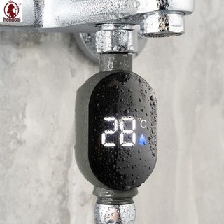 Vòi Nhiệt Kế Nước Nhiệt Kế Tắm Chính Xác Màn Hình LCD Chống Thấm Nước Màu Đen 0 ~ 99°C
