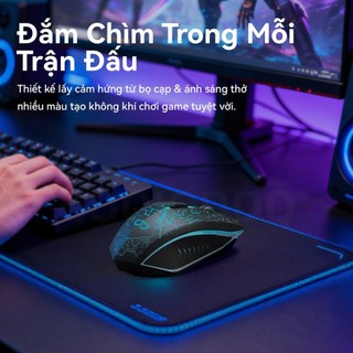 Chuột không dây GOOJODOQ chế độ kép 4 tốc độ DPI chống nhiễu IPS tương thích rộng tiếng ồn thấp