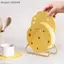 {AKIN} Giá đỡ cốc giữ cốc bằng silicon hình dạng phô mai Thảm chống trượt Bảo vệ bàn cho cốc cà phê Nhà bếp {a}