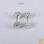 Thời Trang Thép Titan Unisex Nam Nữ Bóng Tròn Pha Lê Zircon Tai Bông Tai Thời Trang Sáng Bóng Sụn Xuyên Trang Sức Mới