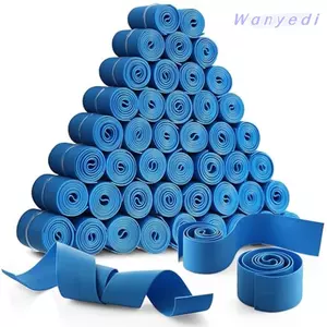 WANYEDI 50Pack Dây cầm máu, Cao su không cao su TPE màu xanh lam, dùng một lần