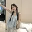 Mùa hè Phong cách mới Slimer Look Short Top 2026 Sweet Age-Reducing Fungus Edge Áo sơ mi nhỏ Phong cách Hồng Kông Áo khoác ngoài đeo chéo nhỏ