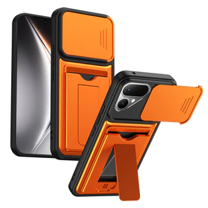 Tecno Pova Curve 2 Ốp Lưng Trượt Khe Cắm Thẻ Cửa Sổ Giá Đỡ Vỏ Cho Tecno Pova Curve 2 5G Vỏ Điện Thoại