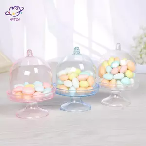 HFTOY Khay Nhựa Trong Suốt Hộp Kẹo DIY Hộp Kẹo Cưới Hộp Quà Tặng Tắm Cho Bé ~