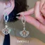Sang Trọng Đính Kim Cương Rỗng Hình Quạt Vòng Cổ Bông Tai Bộ Pháp Retro Phong Cách Tòa Án Xương Đòn Dây Chuyền Tiệc Đầm Vòng Cổ 2026-6-11