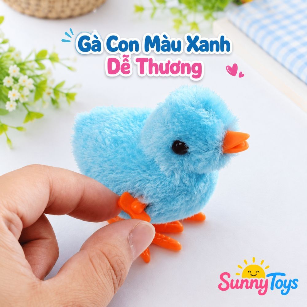 Set Gà Con Nhảy Lon Ton SunnyToys - 5 Món Lên Dây Cót Cho Bé Vui Chơi