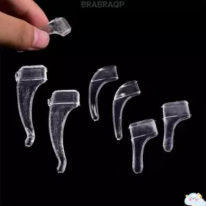 BRABRAA 10 đôi Giá đỡ đền chống trượt Kính mắt Phụ kiện kính trong suốt
