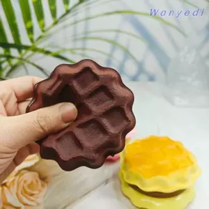 WANYEDI Bóp Đồ Chơi, Bánh Mô Phỏng Mềm Đồ Chơi Tăng Chậm, Sáng Tạo Giảm Căng Thẳng Tính Năng Tăng Chậm Mô Phỏng Bánh Quy Để Giảm Lo Âu