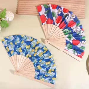 SRVN Di Động 1 Quạt Gấp Tay Cầm Bằng Gỗ Hoa Cúc Anh Đào Quạt Gió Mùa Hè Cho Tiệc Sân Vườn.