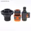 SRVN 3 / 4 Inch PVC Bình Nước Van Thẳng Núm Vú Qui Dừng Kết Nối Cao Su Phủ Bộ Chuyển Đổi Phù Hợp Với Băng Hồng Hệ Thống Nước.