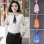 BORAGETE Thắt Nơ, Cà Vạt Màu Trơn Nhật Bản, Áo Sơ Mi Đồng Phục Cổ Điển Thời Trang Có Thể Điều Chỉnh Dây Buộc Cổ Chắc Chắn Đồng Phục Đi Học