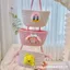 Giỏ lưu trữ hoạt hình ba lớp sáng tạo Giỏ lưu trữ lối vào có thể treo Dây bông Giỏ đựng đồ dệt Giỏ đựng đồ treo KI1I