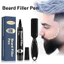 East Moon Beard Filler Pen Với Cọ Râu Miễn Phí Chống Thấm Nước Chống Mồ Hôi Lâu Dài Tự Nhiên Full Râu Hình Bút Chì Làm Đầy Cho Nam
