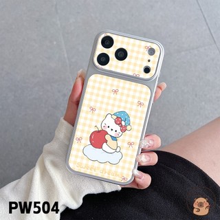 Dành Cho Realme C100 C100i C85 Pro C75X C73 C71 C67 C65S C65 C63 C61 C55 C53 C51 C51S C35 C33 C30S Vỏ Điện Thoại Da PU Dễ Thương Hello Kitty Chó Tình Yêu Nơ Hoa Vỏ Hoạt Hình