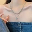 Pha lê xanh chống phai màu kết hợp với vòng cổ đi lại đa phong cách dành cho nữ