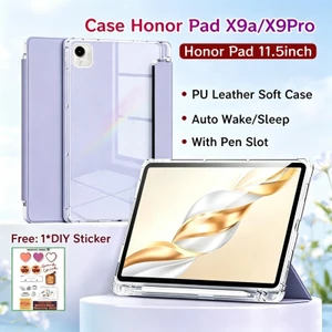 Ốp điện thoại Honor Pad X9a 11,5 inch có khe cắm bút Vỏ bảo vệ từ tính Honor Pad X9 Pro có mặt sau trong suốt Honor Pad 11,5 inch