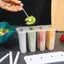 HL 4 Cell Kem Popsicle Khuôn DIY Máy Làm Kem Tự Chế Hộp Đá Trẻ Em Mùa Hè Khuôn Kẹo Khay Đá Tiện Ích Nhà Bếp LMWU