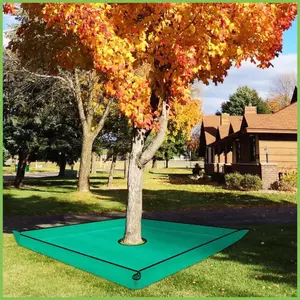 Bạt cắt tỉa Bush 79 x 79 Inch Vải chặn ngoài trời chống thấm nước hạng nặng có lỗ 12 Inch cho gelhvn