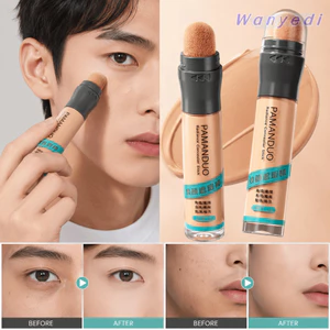 Que che khuyết điểm WANYEDI, Que kem BB tông màu da lâu trôi, Đầu xốp di động 2 màu Full Cover Stick Nam