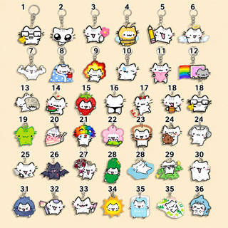 Funny Cat Character Keychain Student Gift Bag Women's Bag Cute Things Gift For Best Friends Wholesale Gifts Kitty