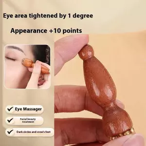 Massage mắt bằng đồng thau Sti Facial Gua Sha Tool Dụng cụ cầm tay để thư giãn mắt và massage bấm huyệt kinh tuyến VN