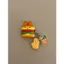Hộp đựng tai nghe Burger Miffy Rabbit có sẵn Thích hợp cho Vỏ bảo vệ Airpodspro3 Phong cách mới Sáng tạo Thích hợp cho Vỏ tai nghe Airpods4 Vỏ mềm chống va chạm Vỏ mềm chống sốc