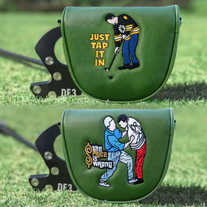 Giữa Cắm Golf Putter Cover Ngộ nghĩnh Dày Chống Thấm Nước Bán Nam Châm Đóng Thanh Đầu Nắp Bảo Vệ