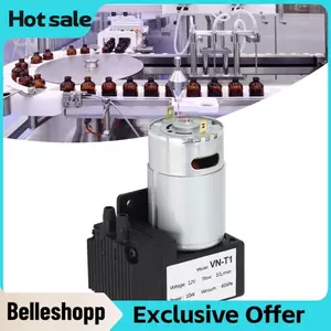 Belleshopp Máy bơm chân không DC thu nhỏ 10L/phút - Áp suất âm 81kpa (DC12V)