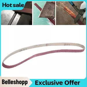 Belleshopp Belleshopp CFTGIW 10 chiếc Đai chà nhám Nhôm Oxit Giấy nhám Sander Dây mài mòn Stra Thắt lưng chủ yếu được sử dụng để mài và Po P 533 X 9mm 9 Công nghiệp (60
