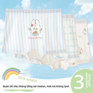 Đồ lót nữ làm từ Modal mềm mại mịn màng, đóng gói trong bộ 3 món, có nhiều mẫu khác nhau.