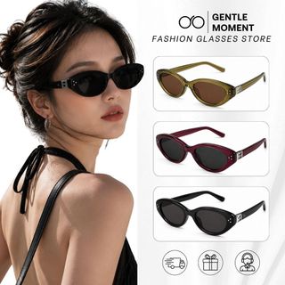 Kính râm mắt mèo chống tia UV GENTLE MOMENT kính mát thời trang nam nữ phong cách sang trọng chống nắng GMT601