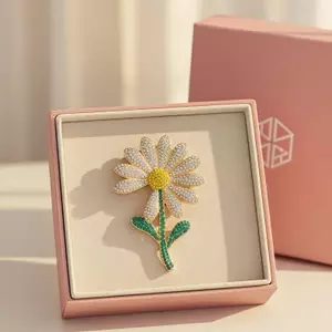 Trâm cài hoa kim cương giả khí chất lấp lánh dành cho nữ Cô gái Phong cách cổ điển cho thời trang hàng ngày