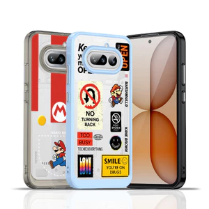 For Nothing Phone 4A Pro 3A Pro 2 2A "Super Mario" Vỏ điện thoại cứng trong suốt / Vỏ điện thoại không có gì chống sốc