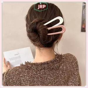 JRP Mới Hình Chữ U Nĩa Tóc Mới Phụ Kiện Tóc Nhựa Tóc Sti Thiết Kế Sáng Tạo Dụng Cụ Tạo Kiểu Tóc Nữ Quà Tặng JRP