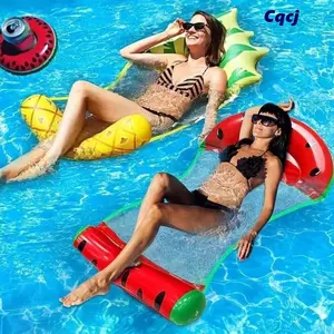 Võng nước CQCJ, Chất liệu PVC Thảm nổi bơm hơi nhẹ, Nệm không khí có thể gập lại bền bỉ Giường nổi kích thước đơn cho bữa tiệc bể bơi