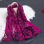 Mùa Xuân 2024 Organza Cắt Hoa Khăn Thêu Lá Lụa Khăn Nữ Mỏng Dài Phù Hợp Với Gạc Khăn Choàng 6.21