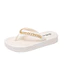 Flip-Flops Nữ Mùa Hè Mặc Ngoài Thời Trang Phù Hợp Với Giày Lật Dây Xích Phẳng Đi Biển Dép YF4S