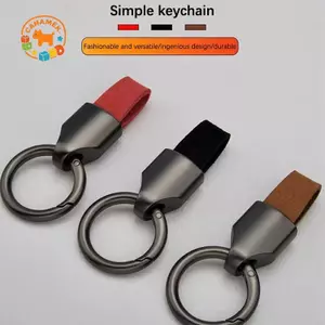 CANAMEK Sang Trọng Nam Nữ Móc Chìa Khóa Thời Trang Móc Khóa Da Bền Cho Xe Ô Tô Chìa Khóa Móc Khóa Ngựa Bule Phụ Kiện Quà Tặng CSF