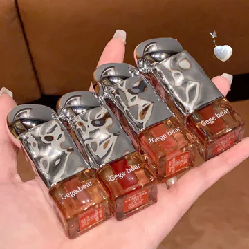 son bóng lì lâu trôi son bóng Gege Gấu Nhẹ Nhàng Khỏa Thân Matte Velvet Lip Glaze Matte Không Dễ Phai Màu Môi Bùn Học Sinh Làm Trắng Son Môi