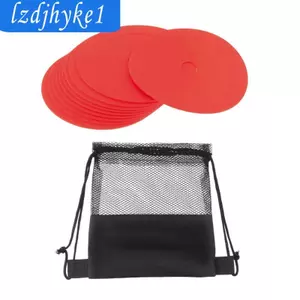 10x Bút Đánh Dấu Nón Phẳng Có Túi Bảo Quản Đa Năng Sân Khấu Đĩa Phẳng Cho Bóng Đá Thể Thao Thiết Bị Tập Luyện