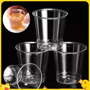 Bộ 50 Mini Trong Suốt Nhựa Dùng Một Lần Đảng Bắn Kính Thạch Cốc Tumblers Sinh Nhật Phụ Kiện Nhà Bếp Gobelet Plastique