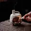 Đầu đốt hương liệu COCODECOVED, Đầu đốt gỗ thánh tinh tế bằng gốm, Hộp đựng hương liệu cổ điển trang trí sáng tạo Phòng thu Yoga