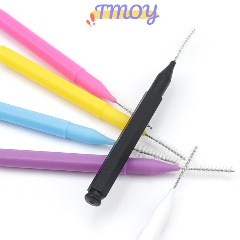 TMOY 10 cái Bàn chải kẽ răng, chỉ nha khoa, bàn chải làm sạch cho răng niềng, dụng cụ vệ sinh cá nhân tiện lợi