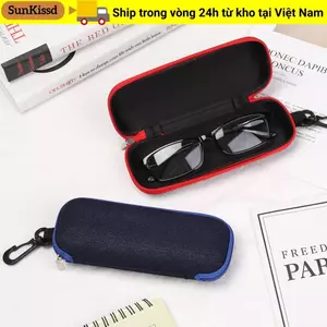 Hộp kính SUNKISSD Hộp kính râm thời trang Kính râm di động