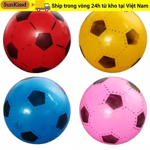 Bóng đá bơm hơi SUNKISSD, Bóng đá trẻ em bằng cao su thể thao, Bóng tập luyện Trò chơi ngoài trời Trận đấu tập luyện Bóng đàn hồi bãi biển ngoài trời