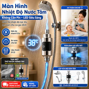 ⚡Ship Nhanh⚡Màn hình hiển thị nhiệt độ nước tắm | Nhiệt kế gắn vòi sen | Nhiệt kế LED độ sáng cao dùng trong gia đình