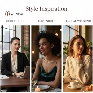 < WHPHous-t > Kẹp tai nghe cây kim cương giả có thể tháo rời Trang trí tai hình cây Zircon lấp lánh 1 Cái Không xỏ khuyên để mặc công sở đẹp