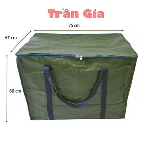 Giỏ Bạt Đựng Đồ Siêu Dày Siêu Bền Đủ Size Màu Xanh Rêu (Sỉ Inbox)