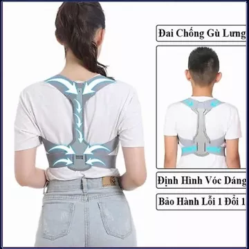 [Đai Chính Hãng] Đai chống gù lưng cao cấp uy tín, đai gù lưng thiết kế gọn gàng, dễ sử dụng, hàng tốt chất lượng