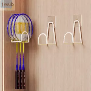 Kệ Vợt Tennis JVSUB, Giá Treo Cầu Lông Treo Tường Dính, Giá Treo Tường Kim Loại Bền Đẹp Đấm Miễn Phí Pickleball Giá Treo Tường Cho Cầu Lông / Tennis / Pickleball